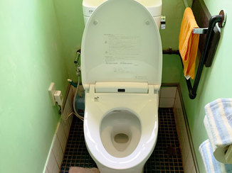 トイレリフォーム 節水型で掃除がしやすいトイレ